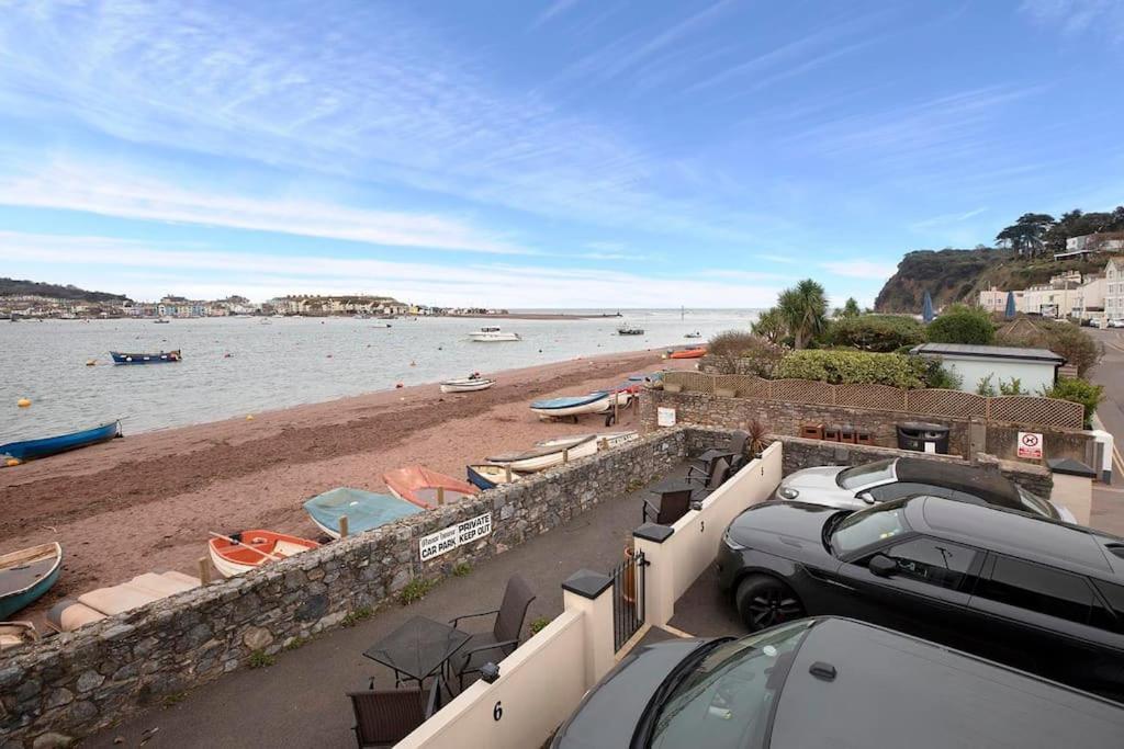 Beach Front Flat Shaldon With Parking Exterior photo